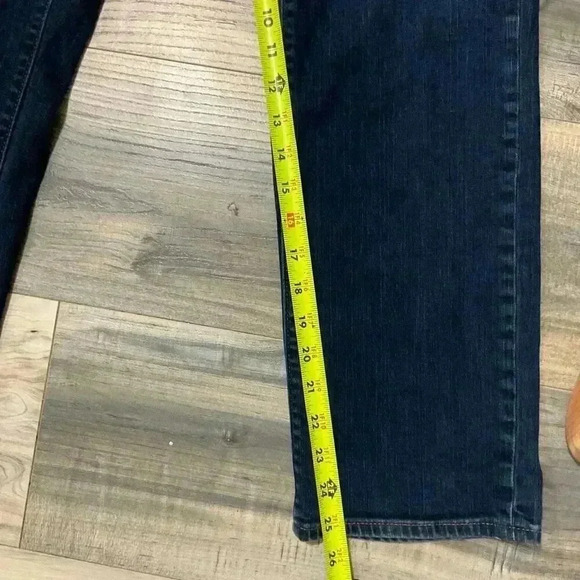 Lands End Women’s dark wash jeans, Mid-Rise Straight Jeans, Petite size 12 - Picture 7 of 7